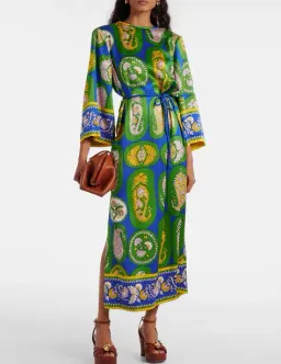 Alemais Printed Silk Maxi Dress My Theresa Exclusive Size 16 for rent on The Volte - image 1