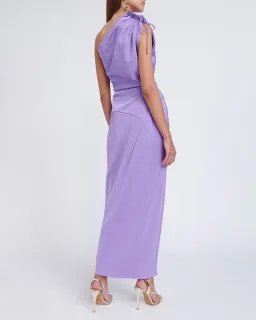 By Johnny Jasmine One Shoulder Maxi Dress in Purple Size 8 for rent on The Volte - image 3