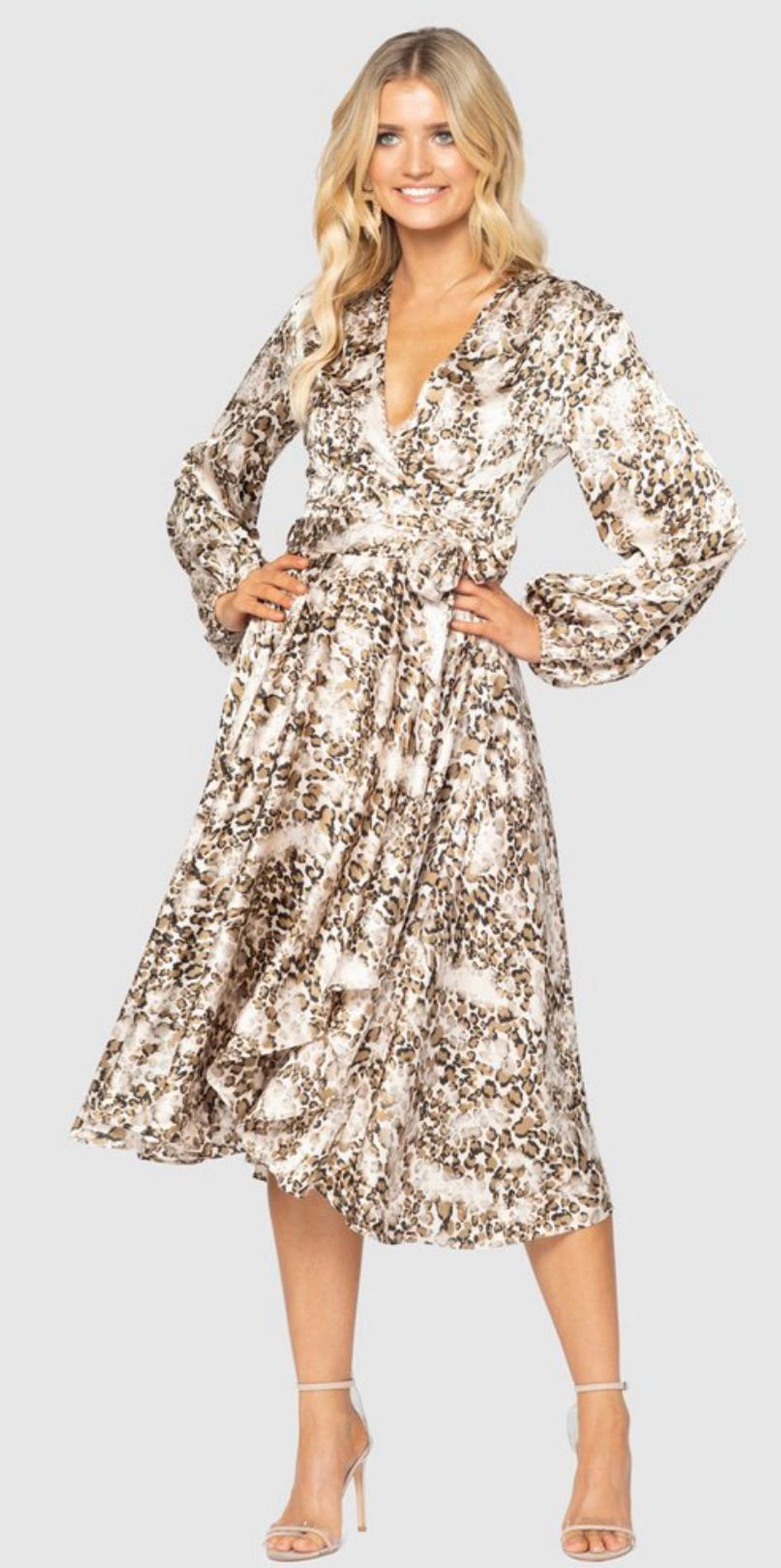 Pilgrim Tony Dress Leopard Print Size 10 for rent on The Volte - main image