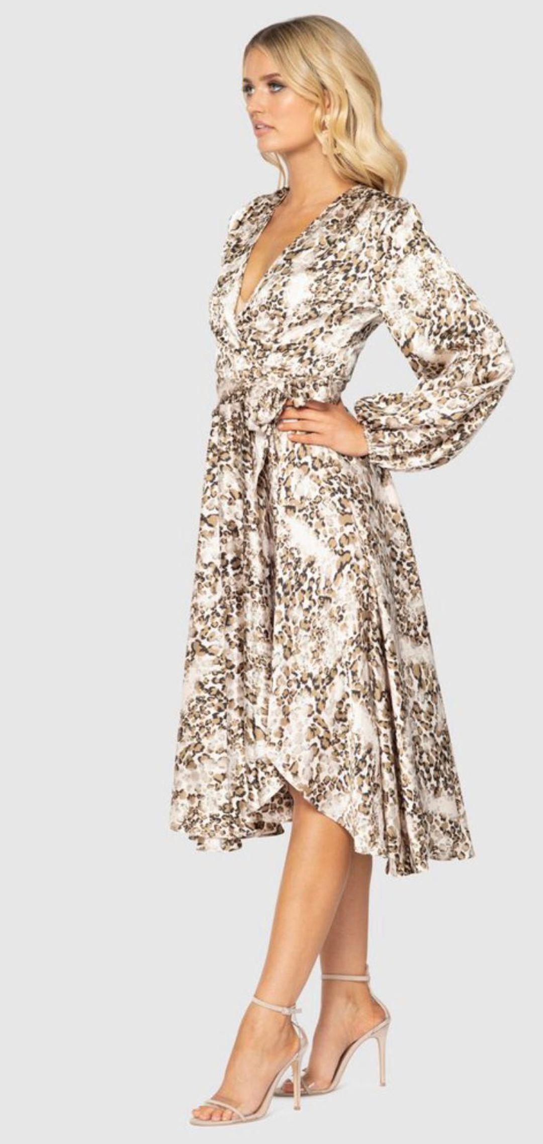 Pilgrim Tony Dress Leopard Print Size 10 for rent on The Volte - main image