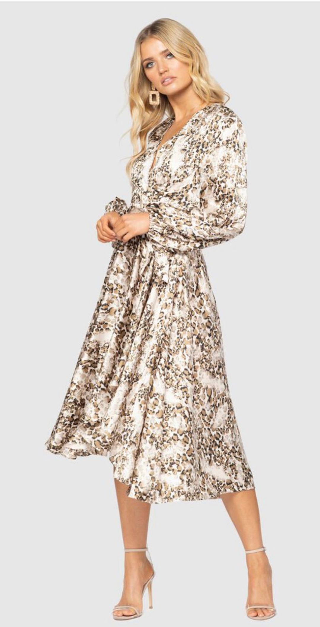 Pilgrim Tony Dress Leopard Print Size 10 for rent on The Volte - main image