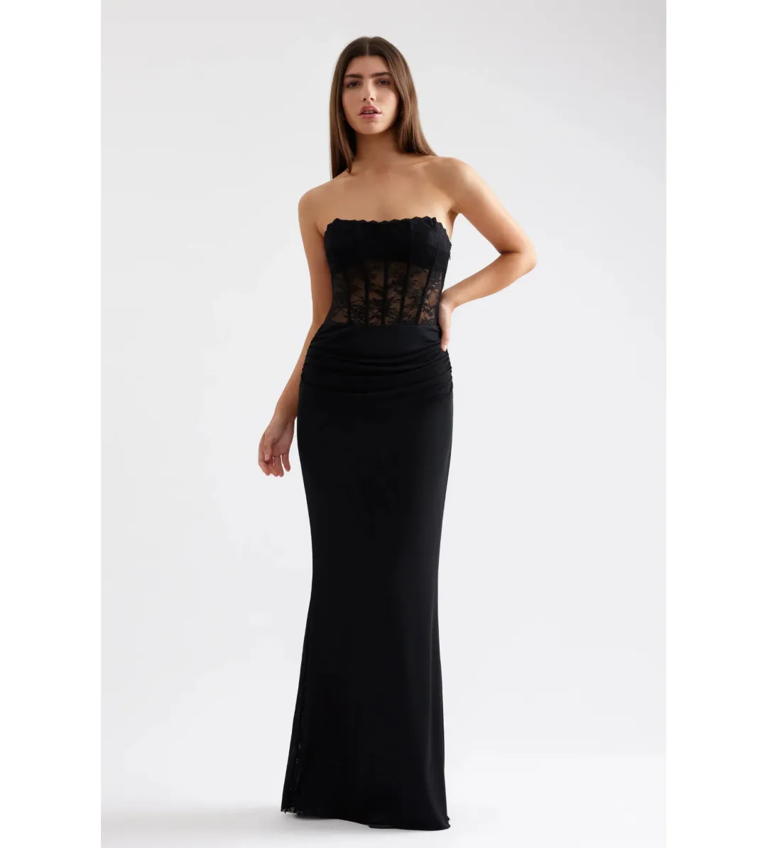 Lexi Alla Dress in Black Size 12 for rent on The Volte - main image