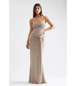 Lexi Tiffany Dress Maxi Champagne Size AU 8 for rent on The Volte - image 1