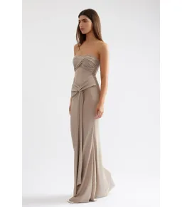 Lexi Tiffany Dress Maxi Champagne Size AU 8 for rent on The Volte - image 2