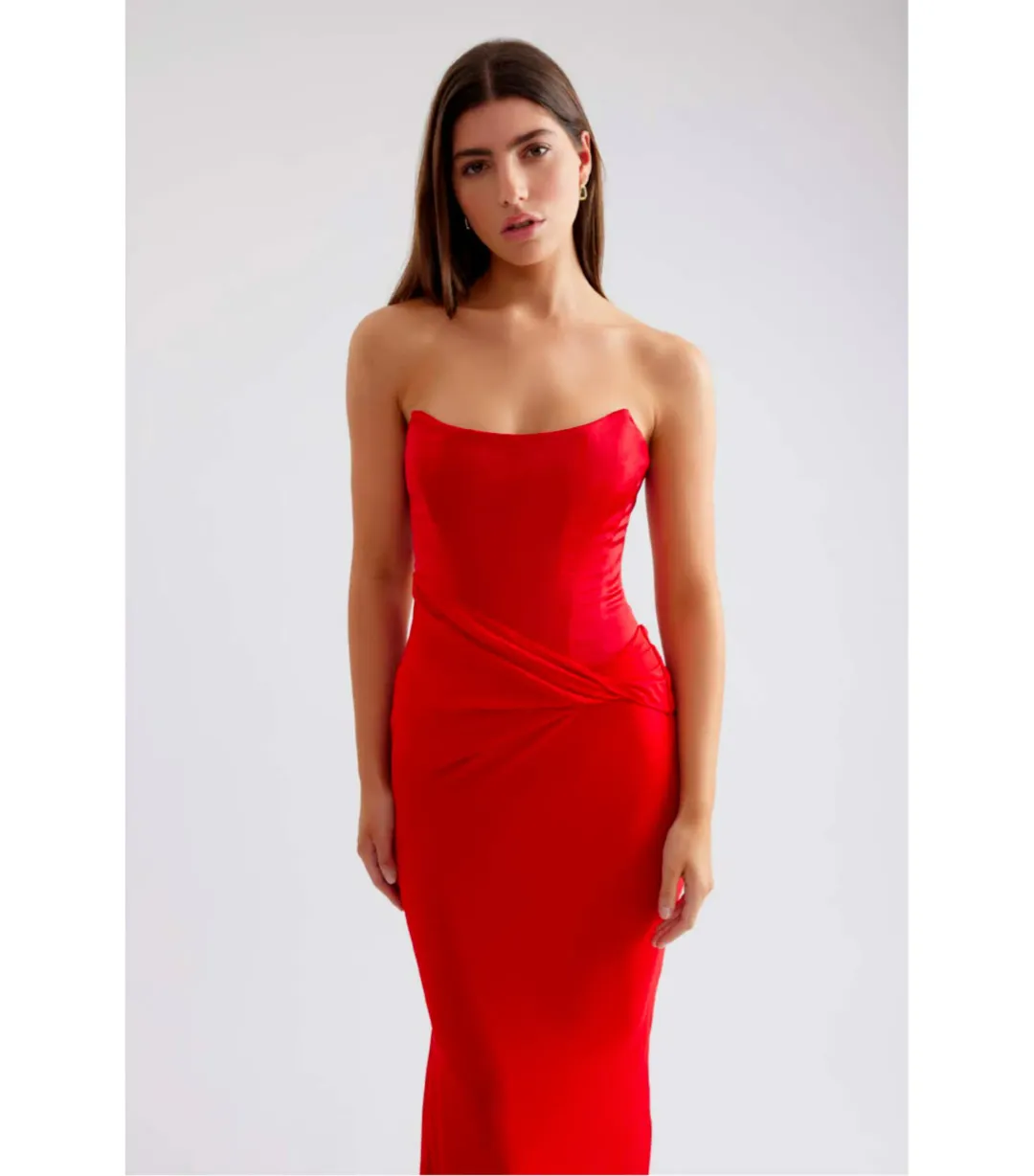 Lexi Elora Maxi Dress Scarlet Size 6 for rent on The Volte - main image