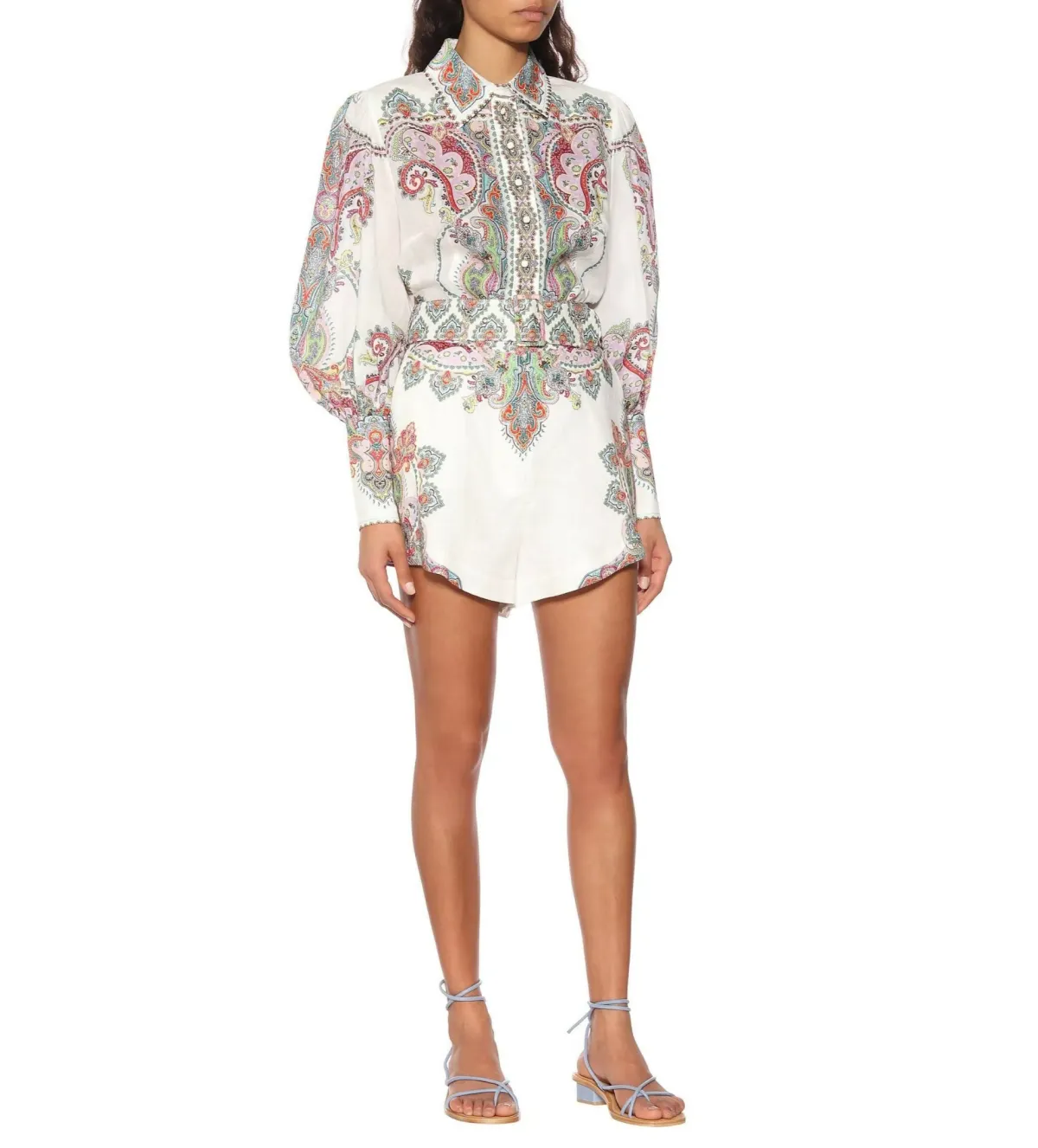 Zimmermann Ninety Six Filigree Set Lennon Paisley Size 0/AU 8  for rent on The Volte - main image