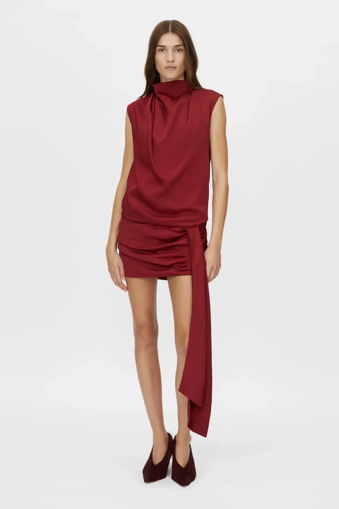 Camilla and Marc Cyphre Mini Dress Red Size 6 for rent on The Volte - main image
