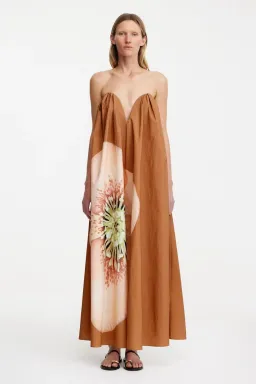 Significant Other Shiloh Maxi Dress Tangerine Rose Size AU 10  for rent on The Volte - image 1