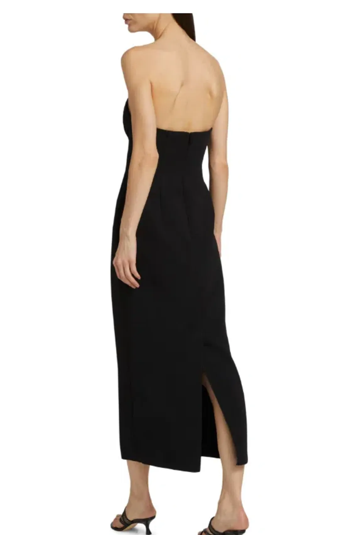 Acler Whitnell Bandeau Midi Black Dress Size AU 14 for rent on The Volte - main image
