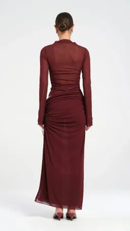 Benni Mable Maxi Dress in Plum Size 10  for rent on The Volte - image 3