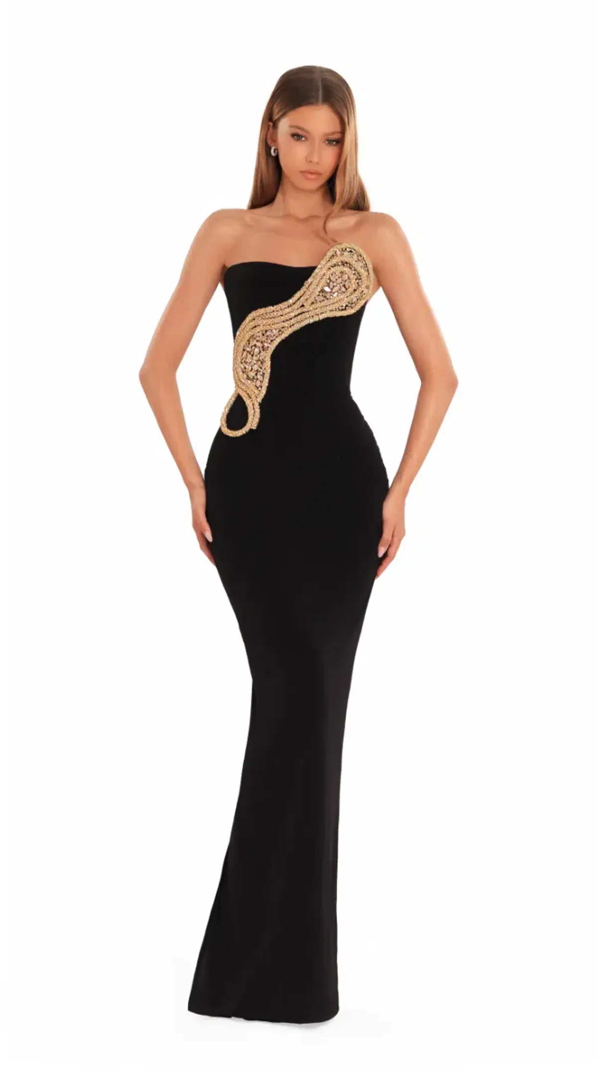 Albina Dyla Midnight Loop Black Size 8 for rent on The Volte - main image