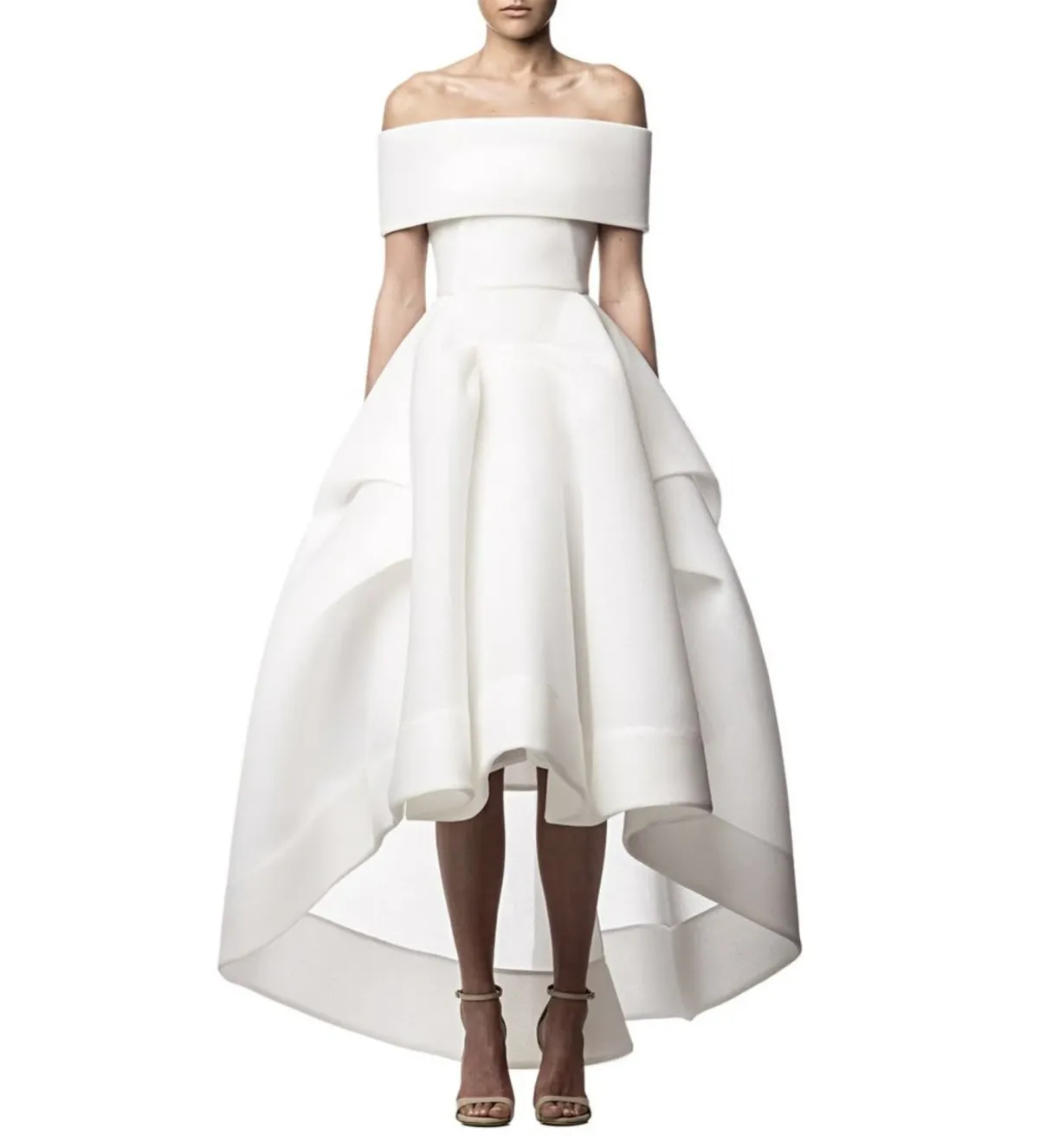 Maticevski Thorax Gown White Size AU 10 for rent on The Volte - main image