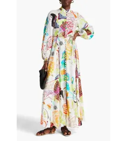 Zimmermann Shelly Billow Long Dress Poster Print Size 2 / AU 12 for rent on The Volte - image 1