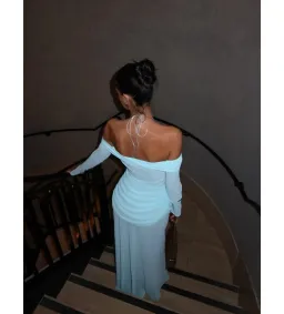 Natalie Rolt Emily Gown in Baby Blue Size 0 / AU 6 for rent on The Volte - image 2