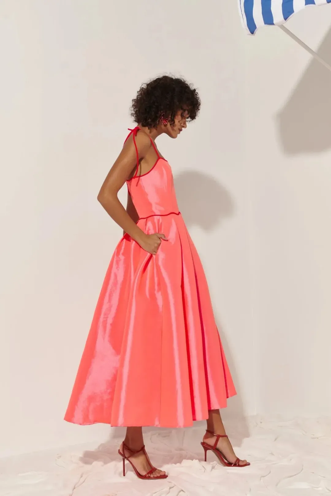 CeliaB Alma Dress Orange Size 10 for rent on The Volte - main image
