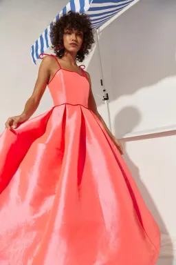 CeliaB Alma Midi Dress Orange Size 12 for rent on The Volte - image 7