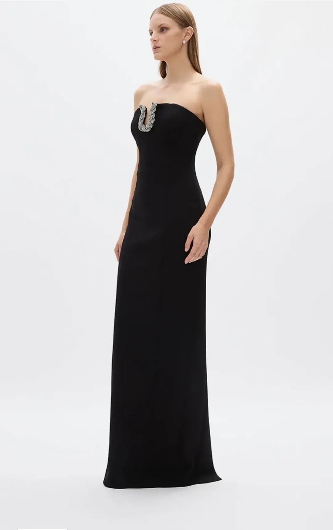 Rachel Gilbert Atticus Gown in Black Size 8 for rent on The Volte - main image
