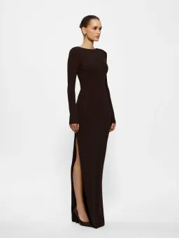 Effie Kats Indie Gown in Coffee Brown Size 6 for rent on The Volte - image 2