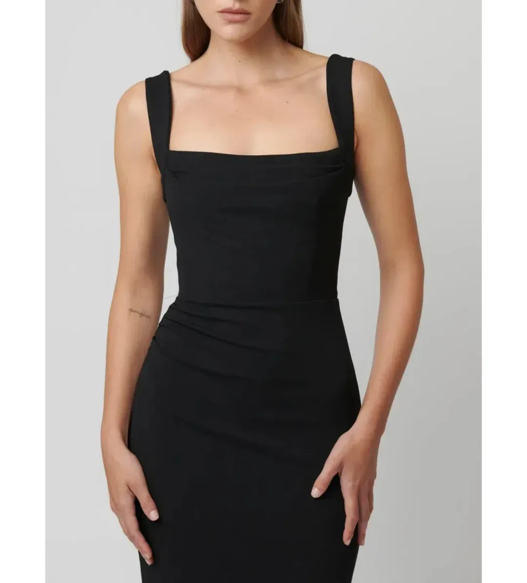 Effie Kats Marbella Gown Black Size S/AU 8 for rent on The Volte - main image