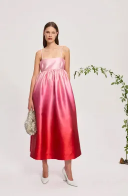 Alemais Inez Ombré Midi Dress Multi Size 8 for rent on The Volte - image 1