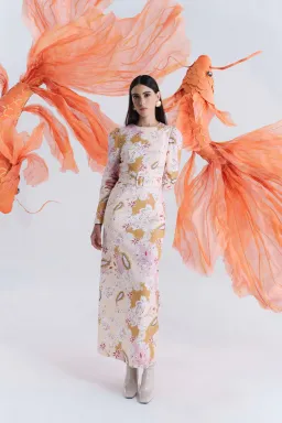 Justin Tong Hazel Maxi Dress Multi Size 14 for rent on The Volte - image 4