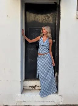 Desero Jacare Capri Set Blue Size 8/S for rent on The Volte - image 1