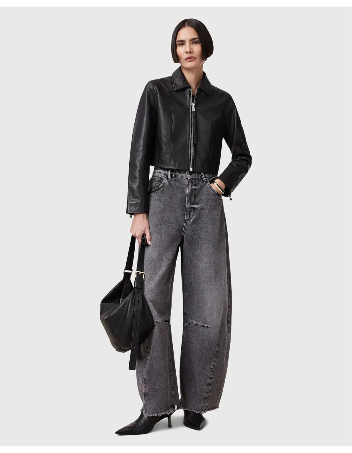All Saints Alma Jacket Black Size AU 8 for rent on The Volte - main image