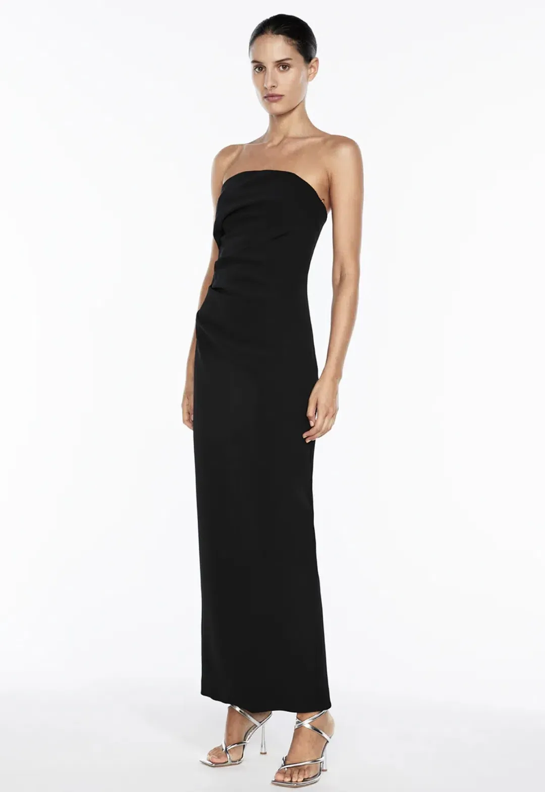 Manning Cartell Fast Forward Strapless Maxi Dress Black Size 8 for rent on The Volte - main image