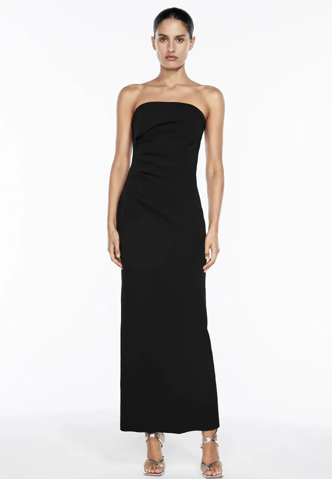 Manning Cartell Fast Forward Strapless Maxi Dress Black Size 8 for rent on The Volte - main image