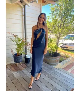 Natalie Rolt Nadine Dress in Midnight Size 0 / AU 6 for rent on The Volte - image 3