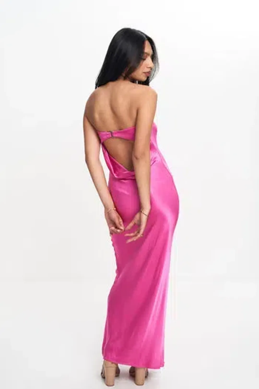 Bec and Bridge Moondance Dress Maxi Deep Pink Size AU 6 for rent on The Volte - main image