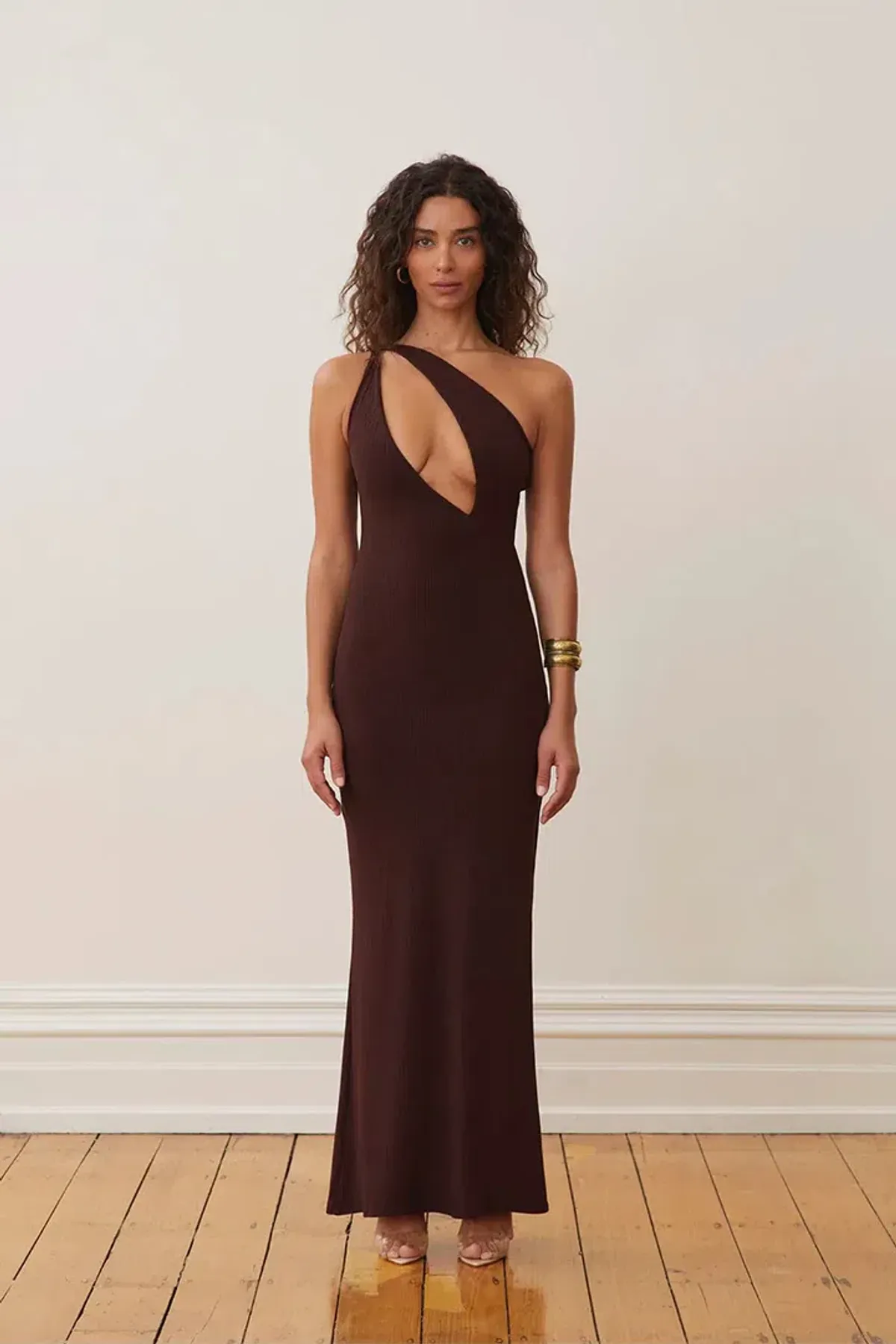 Arcina Ori Jada Dress Chocolate Size 6 for rent on The Volte - main image