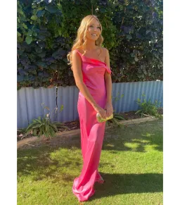 Natalie Rolt Monika Gown Neon Pink Size 0 / AU 6 for rent on The Volte - image 1