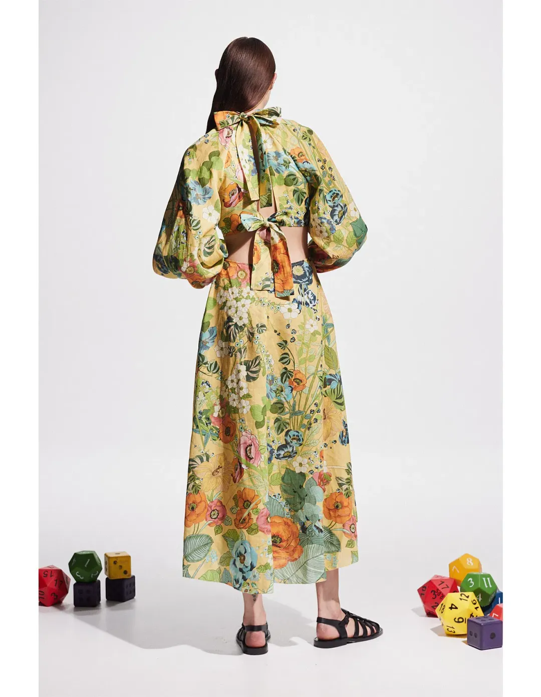 Alemais Cresida Cutout Midi Dress Size AU 12 for rent on The Volte - main image
