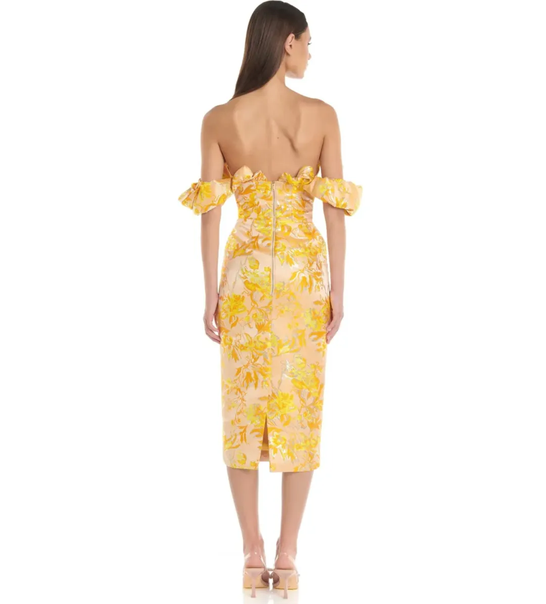 Eliya The Label Brielle Midi Dress Size AU 6 for rent on The Volte - main image