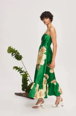 Alemais Sage Midi Dress Green Size 8 for rent on The Volte - image 2