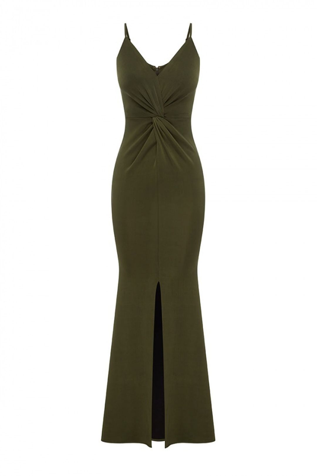 Sheike Gala Gown Khaki Size 8 for rent on The Volte - main image