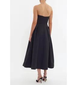 Rebecca Vallance Luiza Strapless Midi Dress Black Size AU 8 for rent on The Volte - image 3