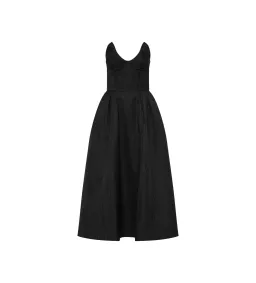 Rebecca Vallance Luiza Strapless Midi Dress Black Size AU 8 for rent on The Volte - image 6