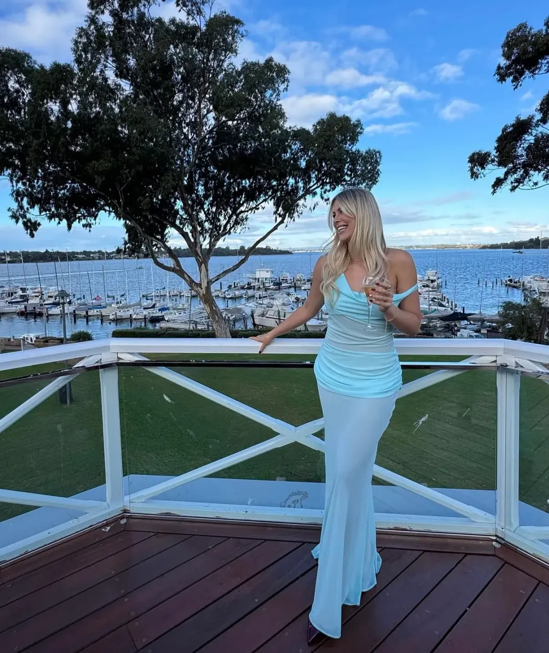 Natalie Rolt Cadence Maxi in Blue Size 0/ AU 6 for rent on The Volte - main image