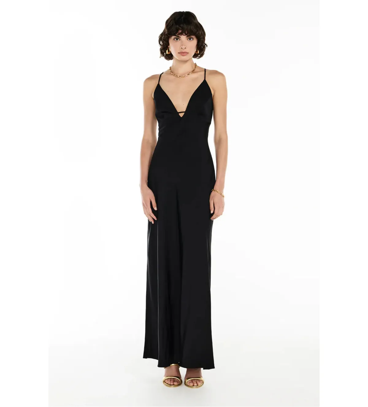 Manning Cartell Time to Shine Slip Dress in Black Size XXS / AU 4 for rent on The Volte - main image