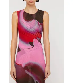 Scanlan Theodore Italian Watercolour Dress in Raspberry Size S / AU 8  for rent on The Volte - image 4
