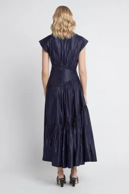 Aje Serendipity Reflection Midi in Navy Size 10 for rent on The Volte - image 3