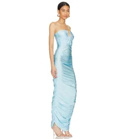 Baobab Magalenha Strapless Maxi Dress in Ice Blue Size S / AU 8 for rent on The Volte - image 2