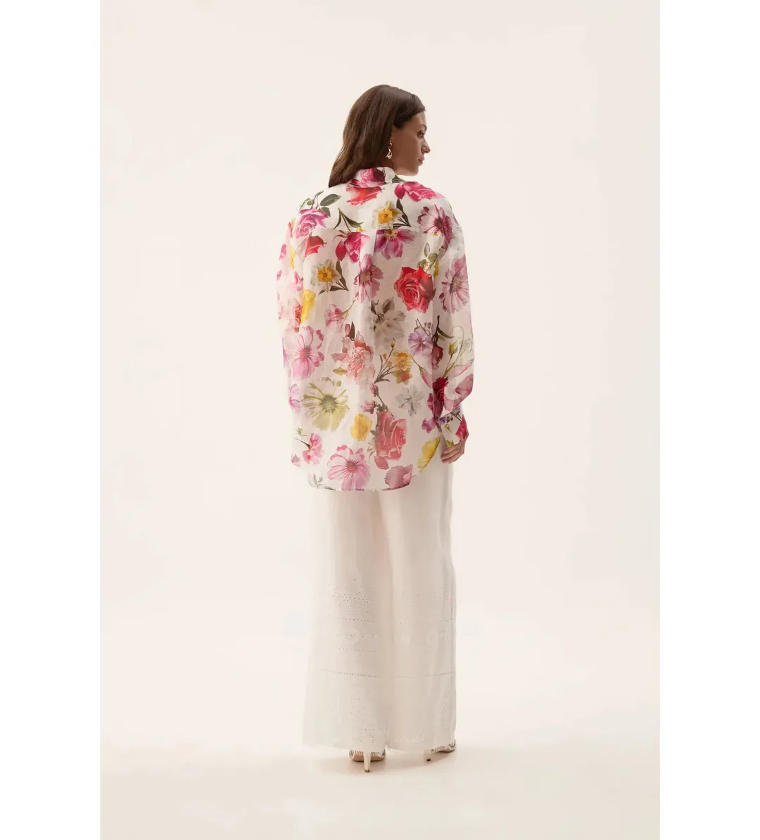 Aje Fleur Shirt Collage Floral Size 8  for rent on The Volte - main image