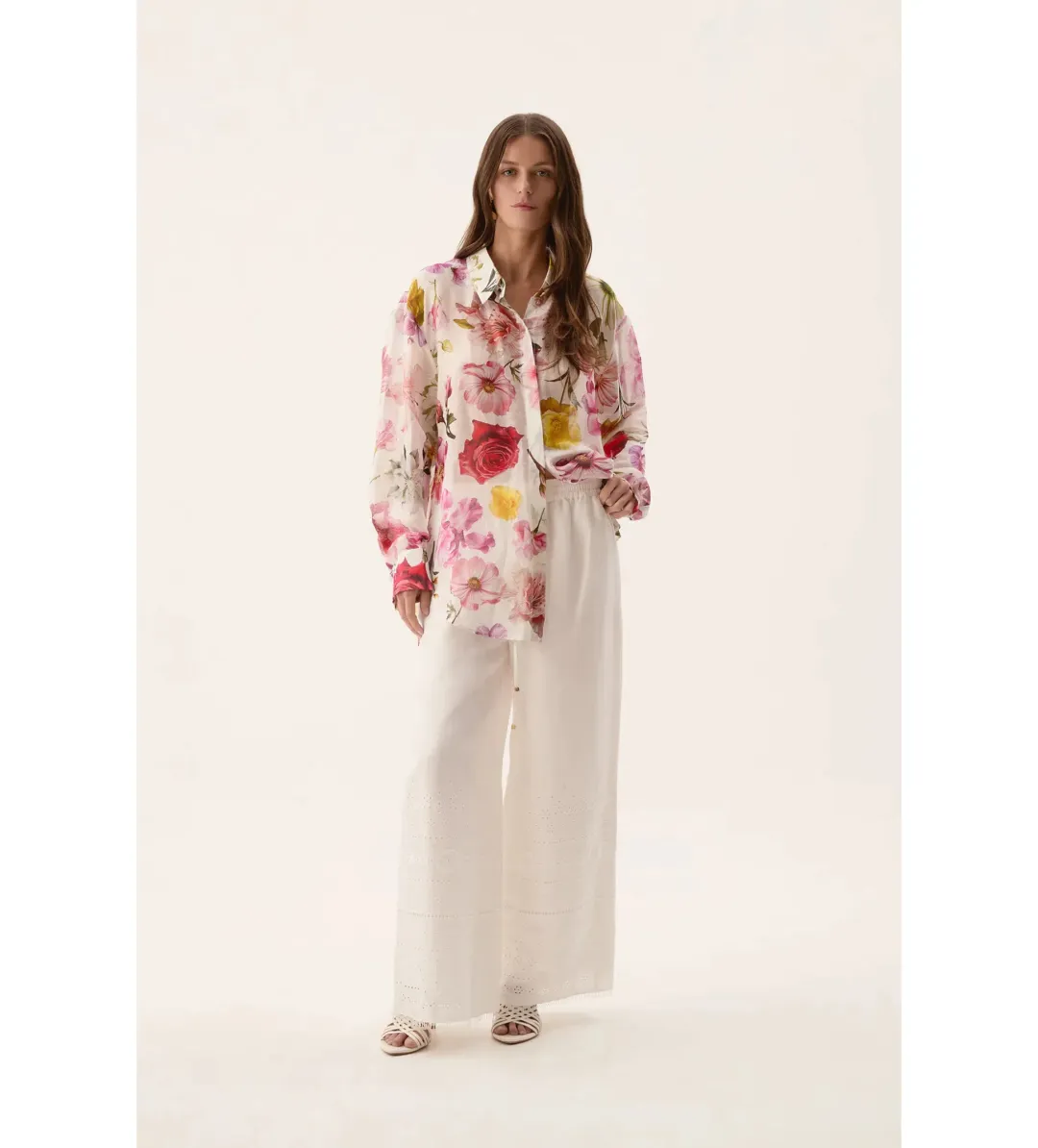 Aje Fleur Shirt Collage Floral Size 8  for rent on The Volte - main image