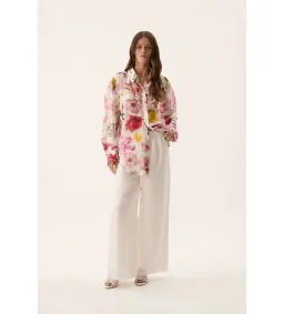 Aje Fleur Shirt Collage Floral Size 8  for rent on The Volte - image 1