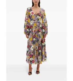 Rachel Gilbert Lyra Midi Dress Multi Size AU 16 for rent on The Volte - image 1