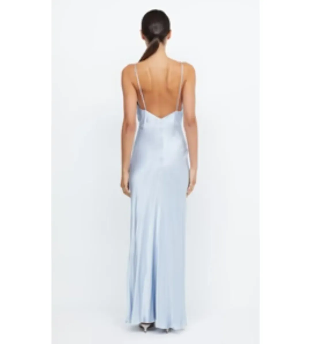 Bec and Bridge Moon Dance V Maxi in Dusty Blue Size AU 8 for rent on The Volte - main image