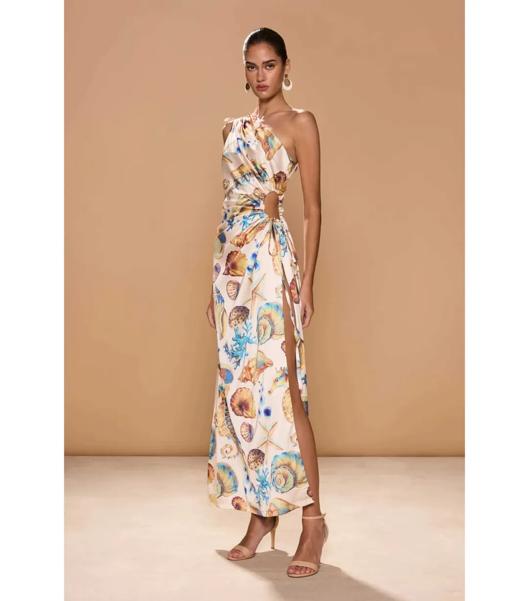 Sonya Moda Nour Seashell Maxi Dress Print Size AU 6 for rent on The Volte - main image